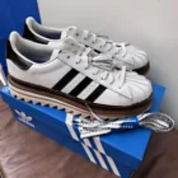 adidas Superstar CLOT By Edison Chen White Crystal Sand 🌻 - Picture 2 of 7